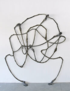 Hand dyed yarn with foraged black walnut