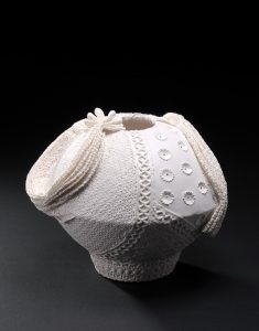 - Ceramic work from a research; Lace Ceramic Design from Thai Woman’s Apparel in the Reign of King Rama V- Rama VII- Lace texture from lace fabric