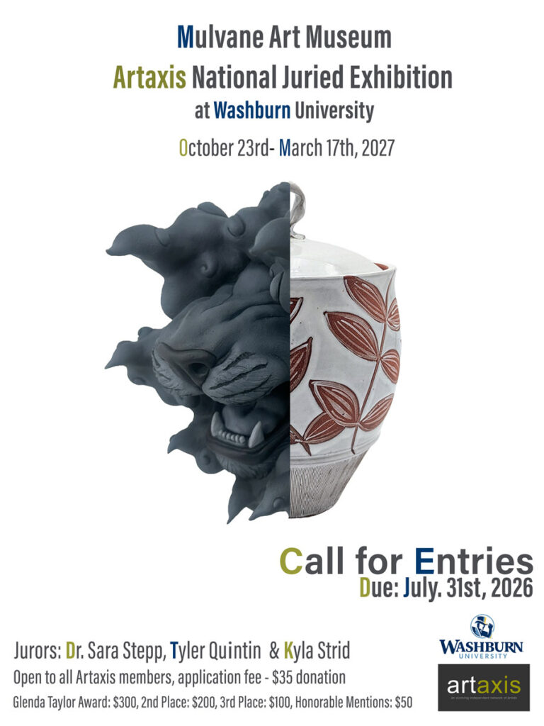 2026 Artaxis National call for entries poster