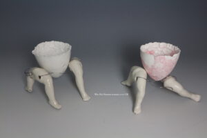 Bone China. Porcelain. Wire.
