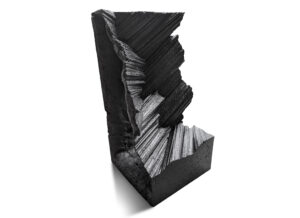 Hand pressed concrete reinforced with PVA fibers, pigment