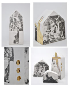 A trip to London (Agnes Gund Travel Award) last year inspired this partial collection of houses from Victorian times when poverty, disease and prostitution ran rampant.