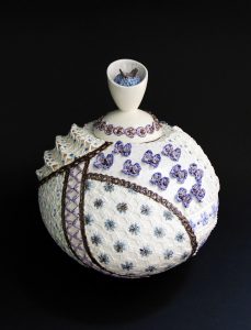 - Ceramic work from a research; Lace Ceramic Design from Thai Woman’s Apparel in the Reign of King Rama V- Rama VII- Lace texture from lace fabric
