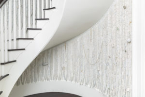Installation of a large scale wall piece