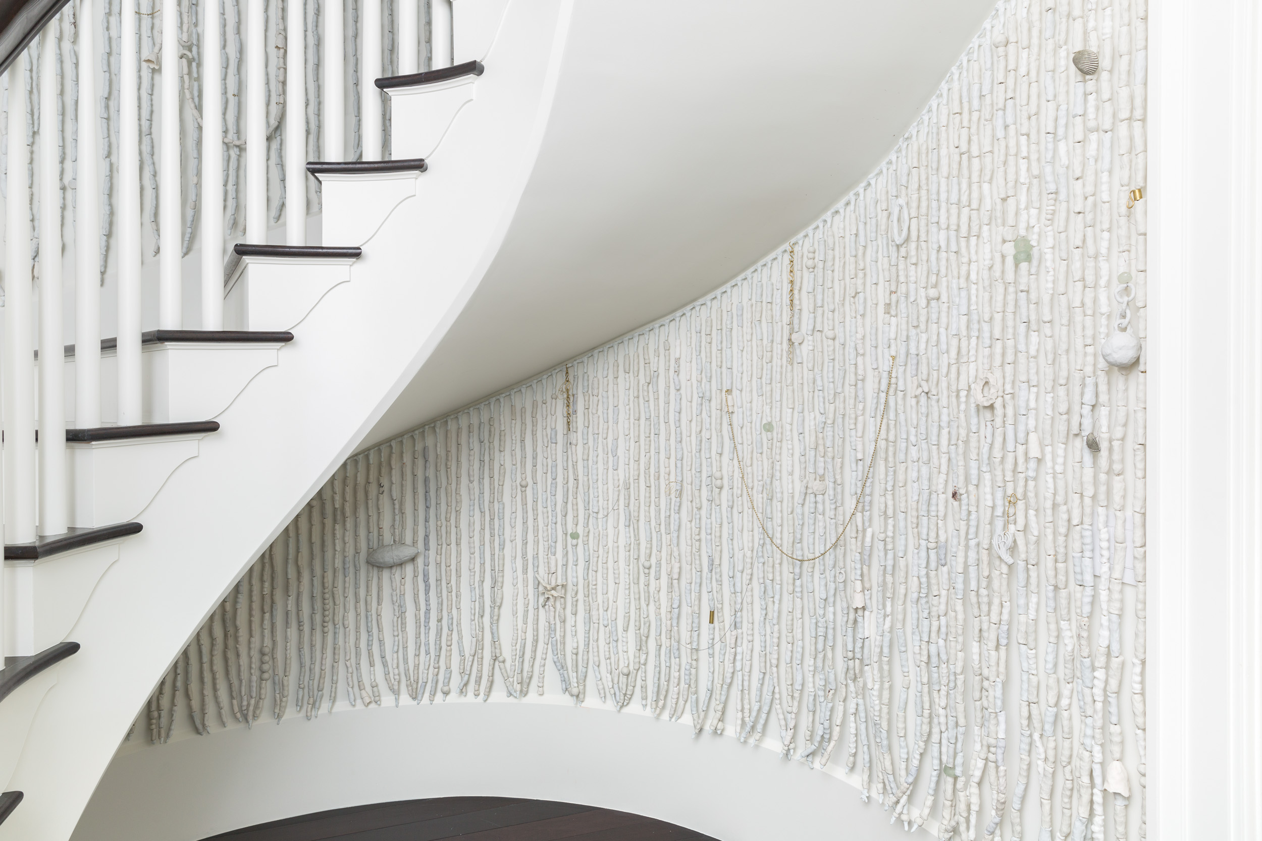Installation of a large scale wall piece