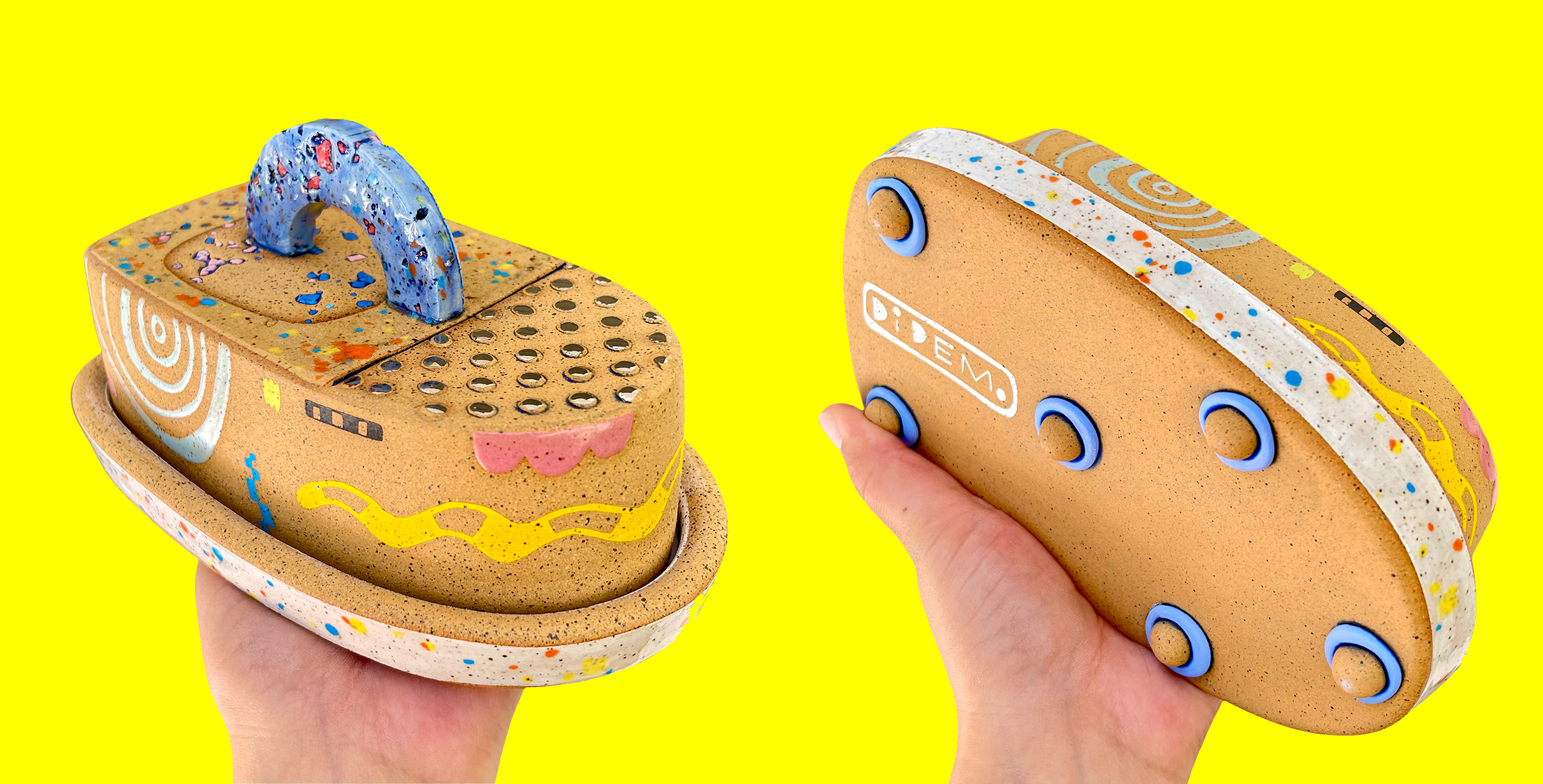 Bling Collage Butter Dish