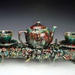 Habitat, L 18” x H 10” x W 4”, Slip Cast and Hand Built Earthenware, 2012