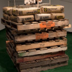 2016. Ceramic, embroidery, pallets, cement, mixed media. 4’x4’x5’