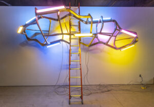 Ladder, 2x4s, Hardware, Lights & Electrical Components