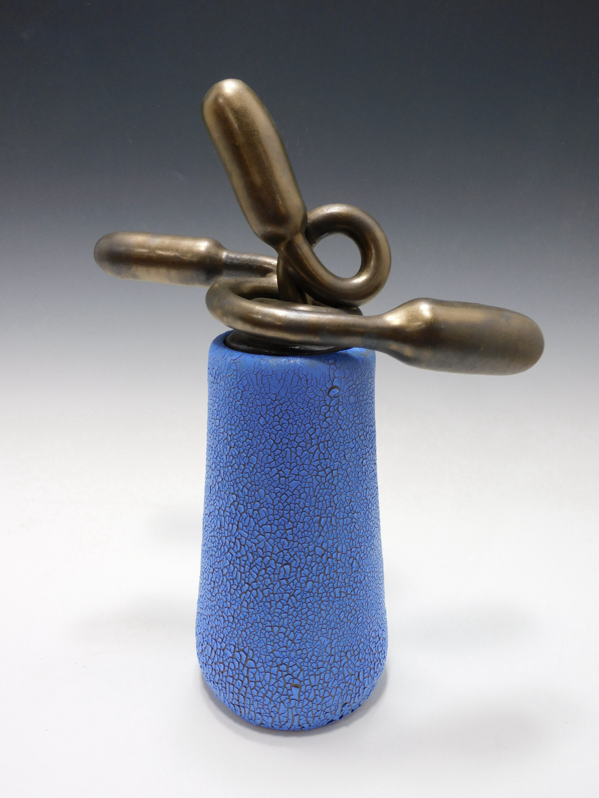 covered vessel with sculptural intent