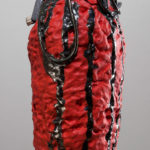 Stoneware, underglaze, glaze, 18 x 8 x 8 in