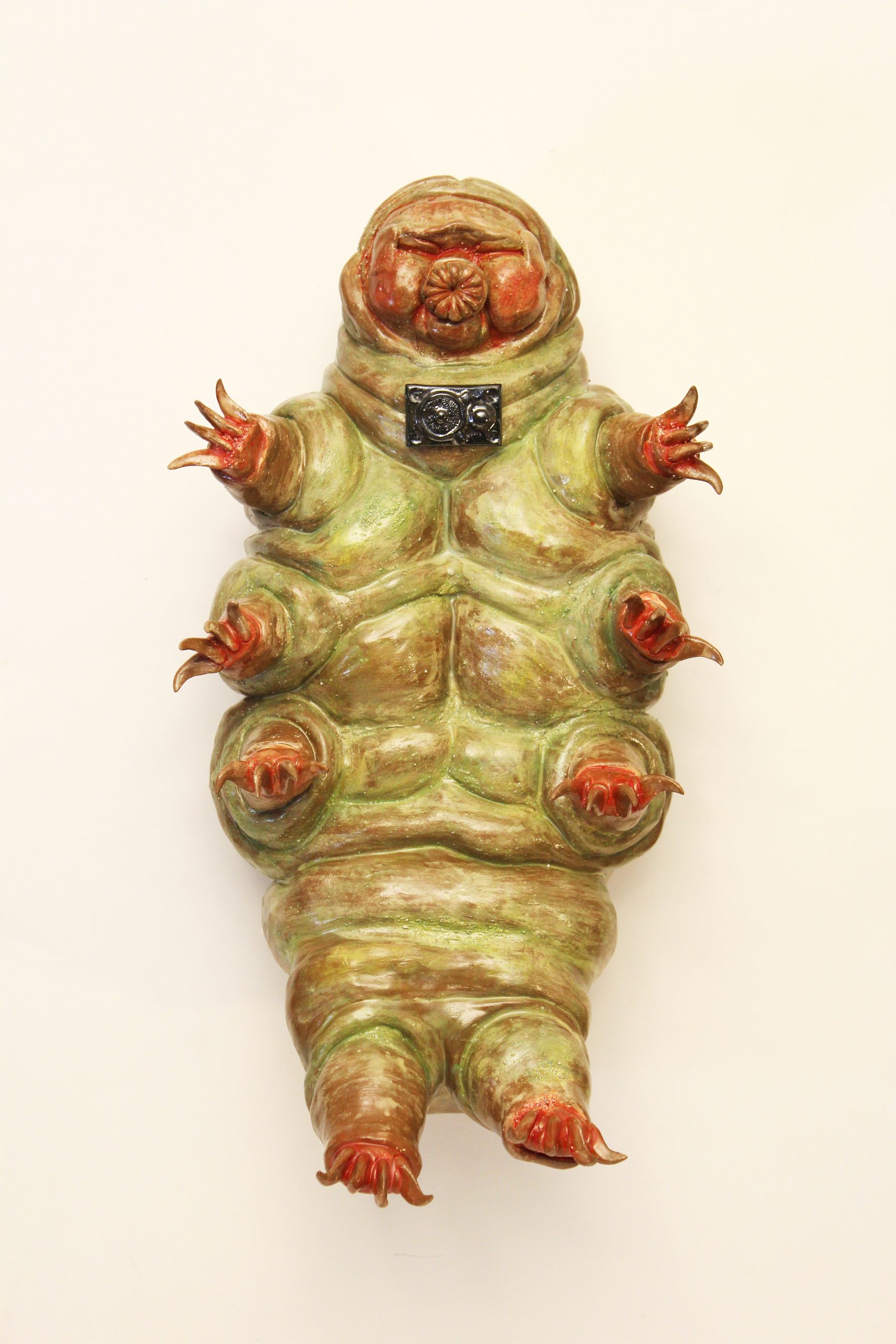 This is a wall-hanging piece modeled after a tardigrade.