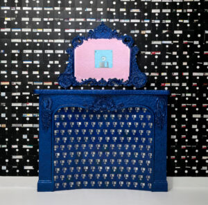 This work has video projected on it. All videos can be found on my website: ricecakesart.com