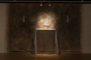 Gina Pisto mantelpiece installation