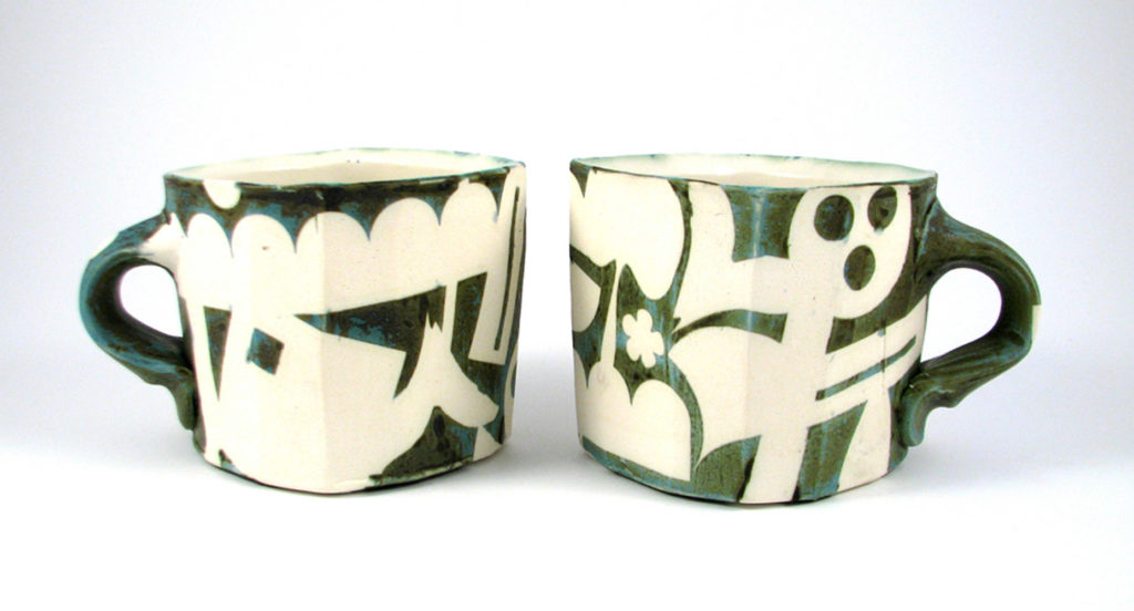 Thrown & Altered, Porcelain, Gas Fired Neutral, Cone 10, 3.75"x4"x5", 2017