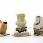 2015, approx size each object: 7 x 15 x 8 cm,. Stoneware