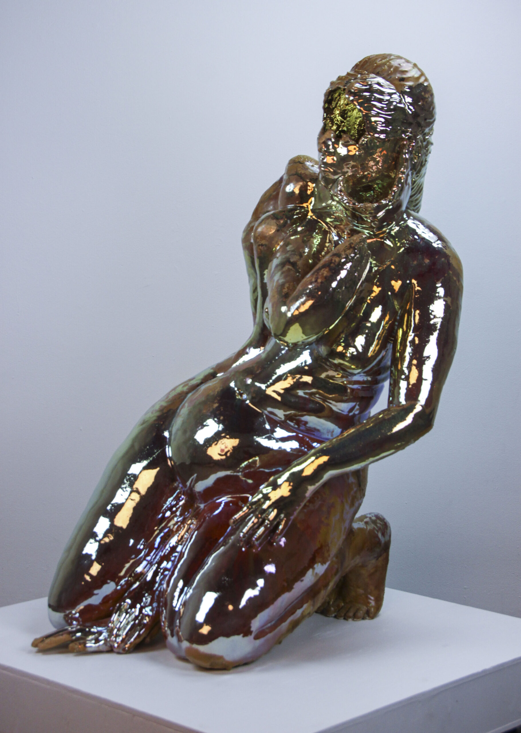 Cone 04 in-glaze lustre (Silver and Bismuth)