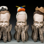 H: 12 x W: 32 x D: 9, Ceramic (low-fire clay, underglazes, oxides, glaze, gold luster, andelectric-fired), 2012