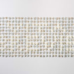 2017, 49" x 109" x 3", Handbuilt porcelain flowers & real carnations, Photo credit: Eric Mueller