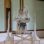Ceramic, Latex paint, Unfired clay, Wood, 9’x7’, 2014