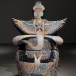 2014, ceramic, underglaze, 65” x 38” x 23”
