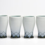 I have remade this series of cups multiple times over the years, tinkering with the proportions and surface design each time.