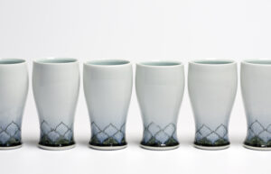 I have remade this series of cups multiple times over the years, tinkering with the proportions and surface design each time.