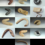 objects, chamotte mass, glaze