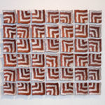 Clay, Underglaze and Washes, 42" x 49" x 1.5", 2017