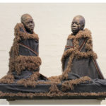 Ceramic, wood, thread, plaster of paris, blanket and thread, 145cm x 71.5cm 94.5cm, 2014
