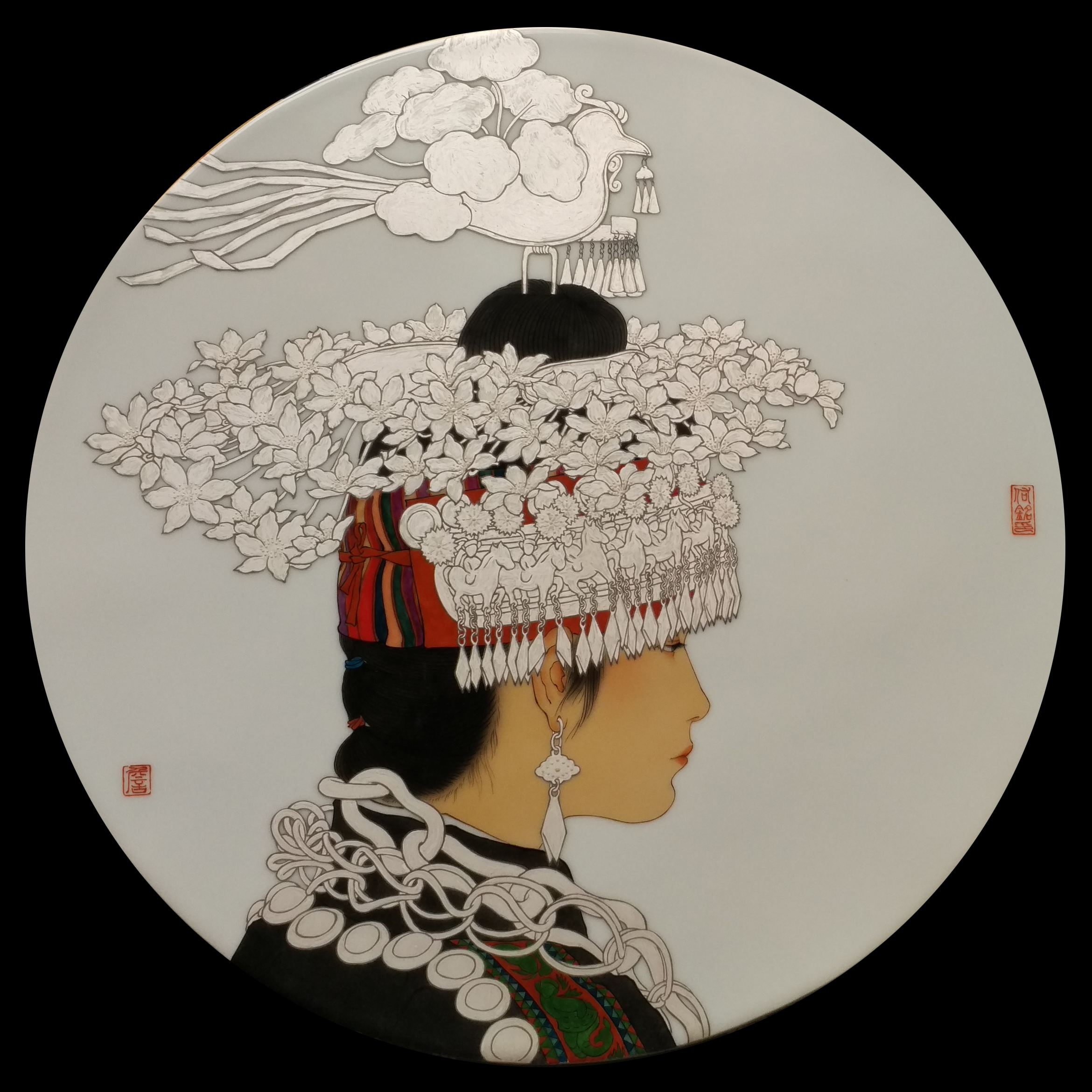 Ming Zhan, "Guizhou Miao Portrait"