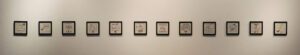 Each embroidery represents each woman's hand-drawn blue print and map of her domestic space and how she moves around it.