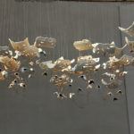 2012, porcelain, copper wire, installation, handbuilding – crafting, variable dimension