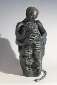 Over-Protective Mother is about parenting that restricts a child from exploring their  world due to a mother's fear. Thus, the child is held too tightly with a lock from the love of the mothers powerful braid.