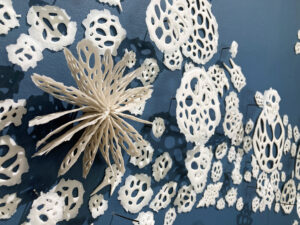 Plankton Bloom in McMurdo Sound detail 2 | Jenni Ward ceramic sculpture