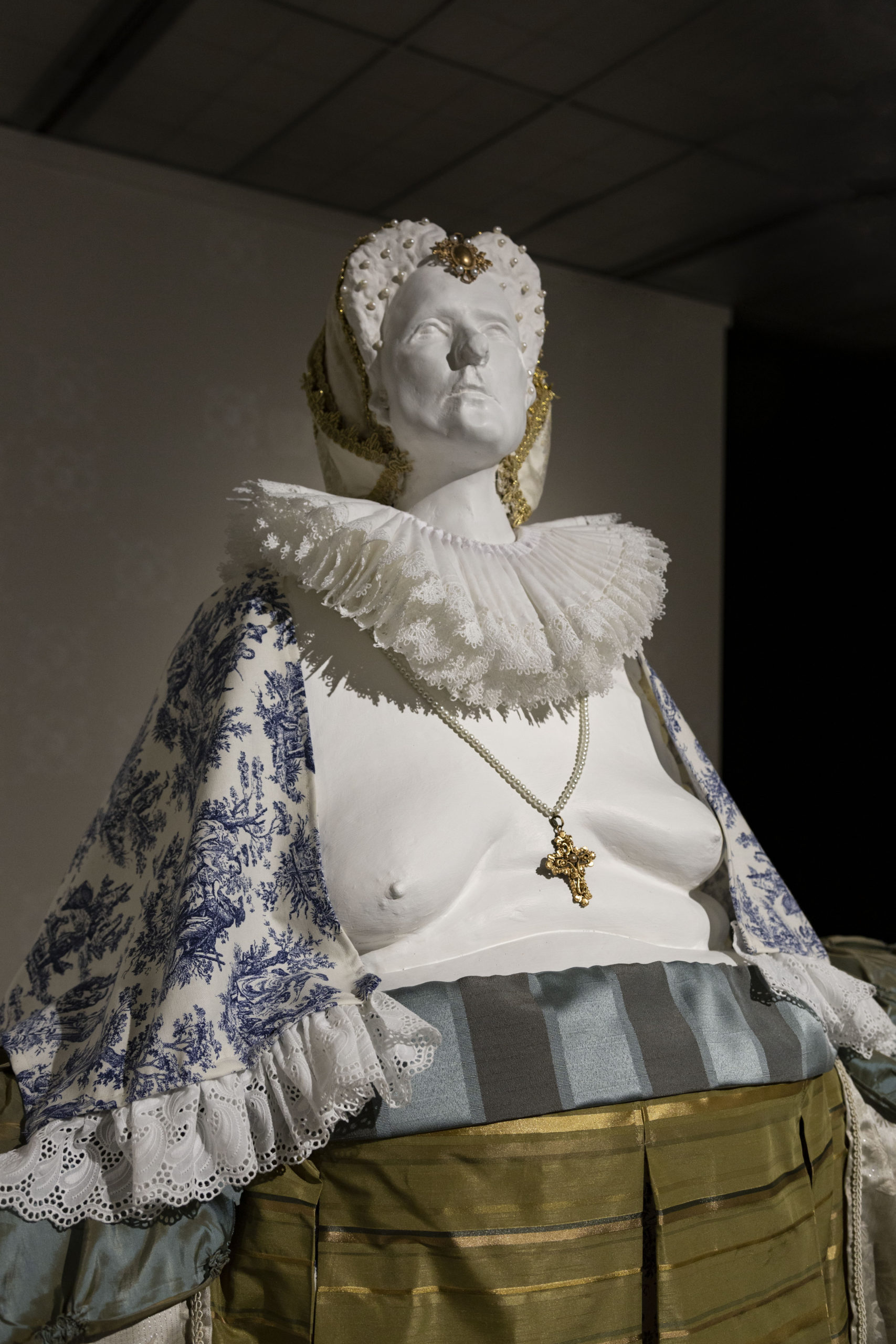 Porcelain, terra cotta, toile, silk, cottonPhoto credit: Morgan Stephenson