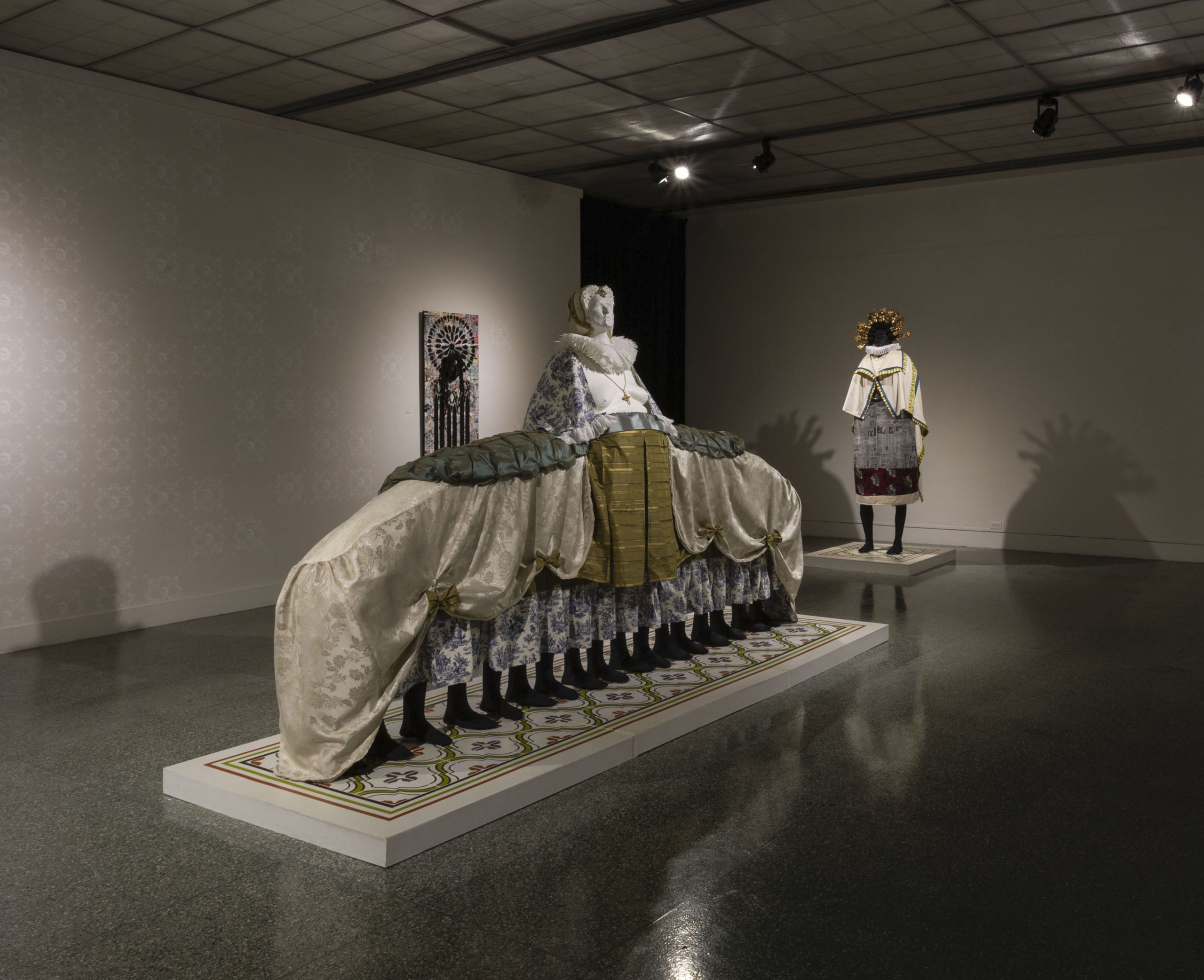 Porcelain, terra cotta, toile, silk, cotton