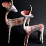 18 x 12 x 4 inches each, Stoneware, 2000