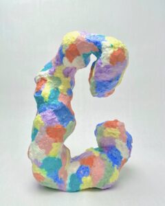 Surface  is: Handmade color paper pulp (abaca and cotton mix)