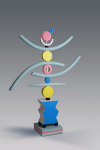 Painted & constructed Fired Clay