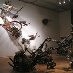 ceramics & mixed media installation at Washington State University, Pullman, WA, January, 2008