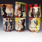 Brock Flamion, "Graffitiware Cups"