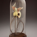 Ceramic, Glaze, Wire, Pig Intestine, Wax, & Mixed Media, 22”x10”x10", 2012