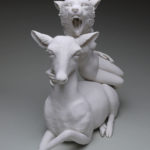 12.25” x 15” x 6.5”, Hand built porcelain, 2017