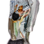 Porcelain, mixed media, 57” x 14” x 10”, 2018