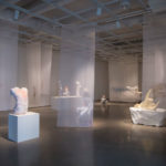 60’-8” x 32’-5”, Earthenware, Stoneware, Majolica, Hydrocal, Cold Finishes, Silk Organza, 2017