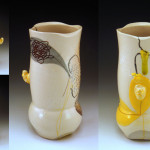 6.75” h x 4”w x 3.5”d, porcelain and decals, 2013
