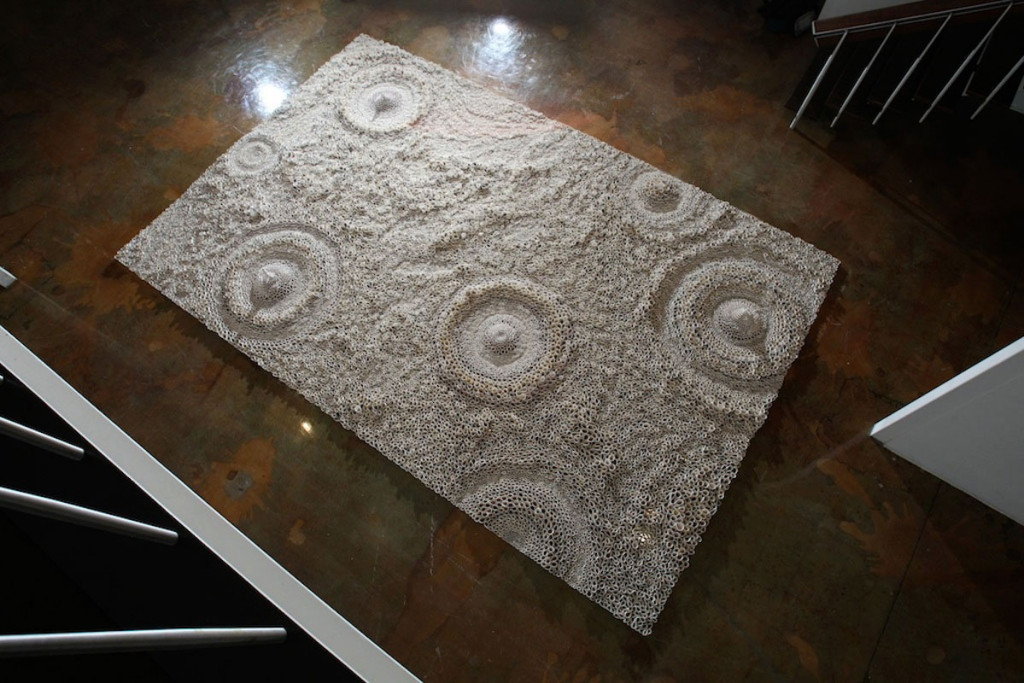 Palm Printsporcelain, 10’ x 16’, 2011. photo courtesy of Bowling Green State University