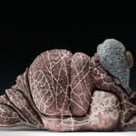 Morocco, 29"l.x14"h.x8"d. Multi- fired ceramic with sequins. 2012