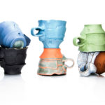 Justin Donofrio, “Mug Lineup: Colored Porcelain”